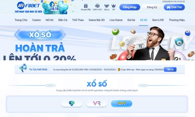F8BET Xổ số: Trải nghiệm không gian giải trí minh bạch